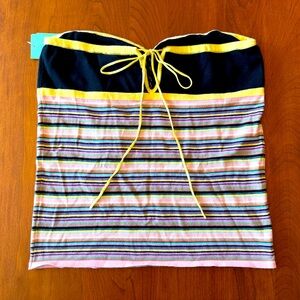 Marc Jacobs | Black Multi-Color Striped Strapless Trop